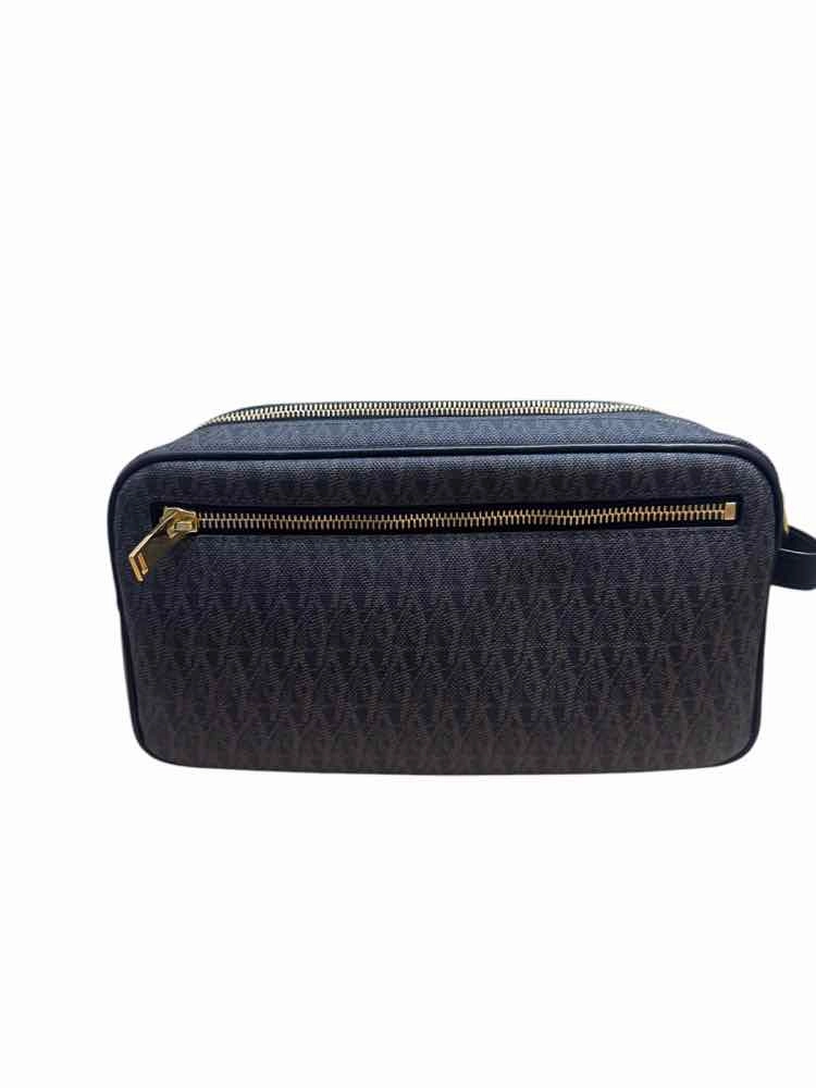 Saint Laurent black and brown Dopp Kit