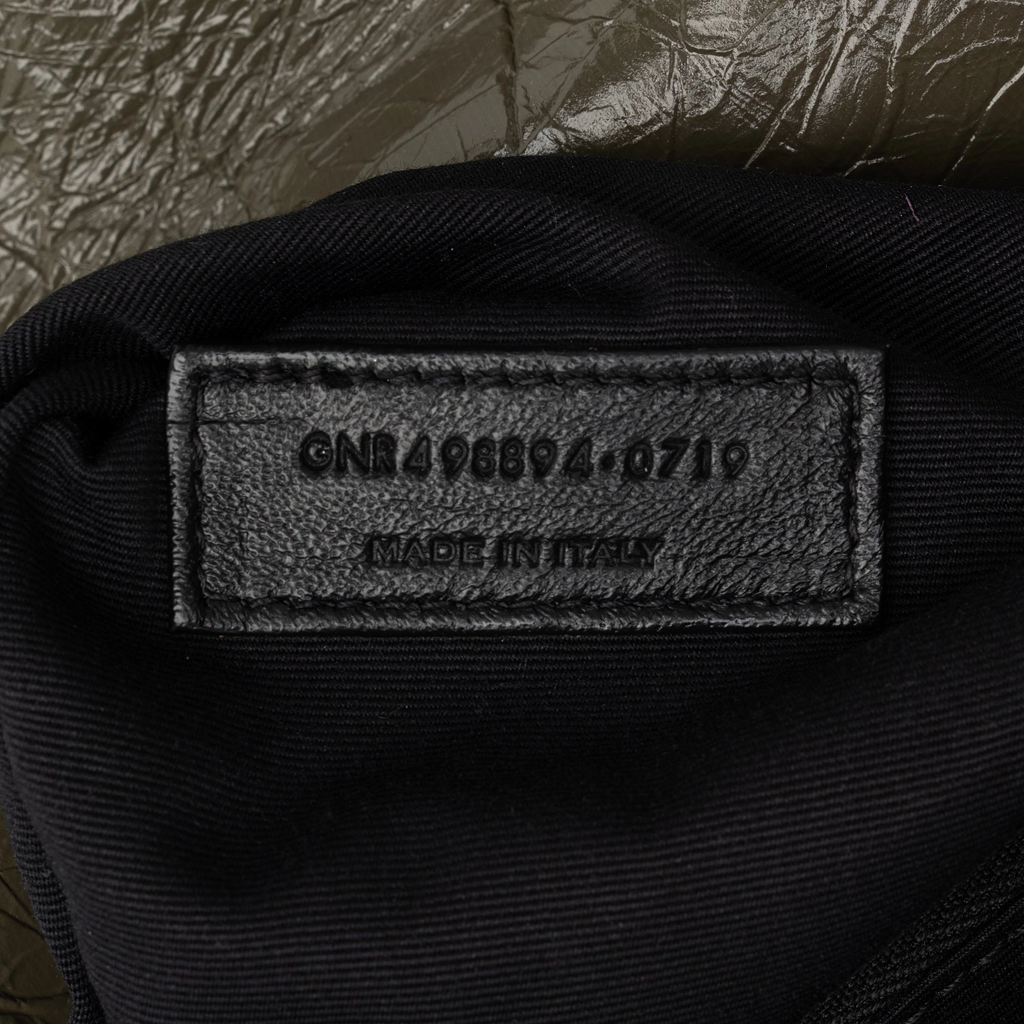 Saint Laurent Crinkled Calfskin Monogram Niki Medium Shoulder Bag (SHF-23860)