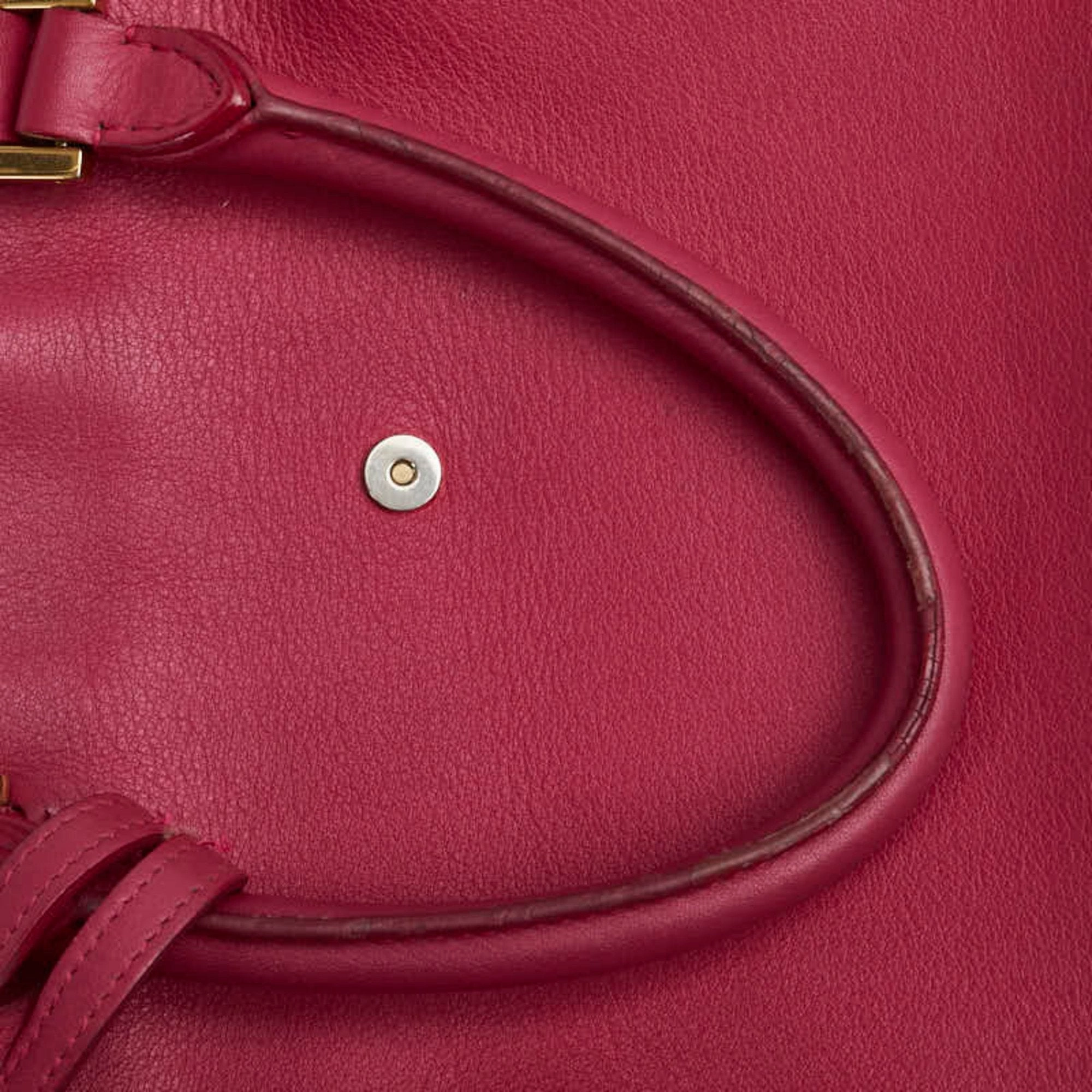 Saint Laurent Leather Handbag Shoulder Bag (Pre-Owned)