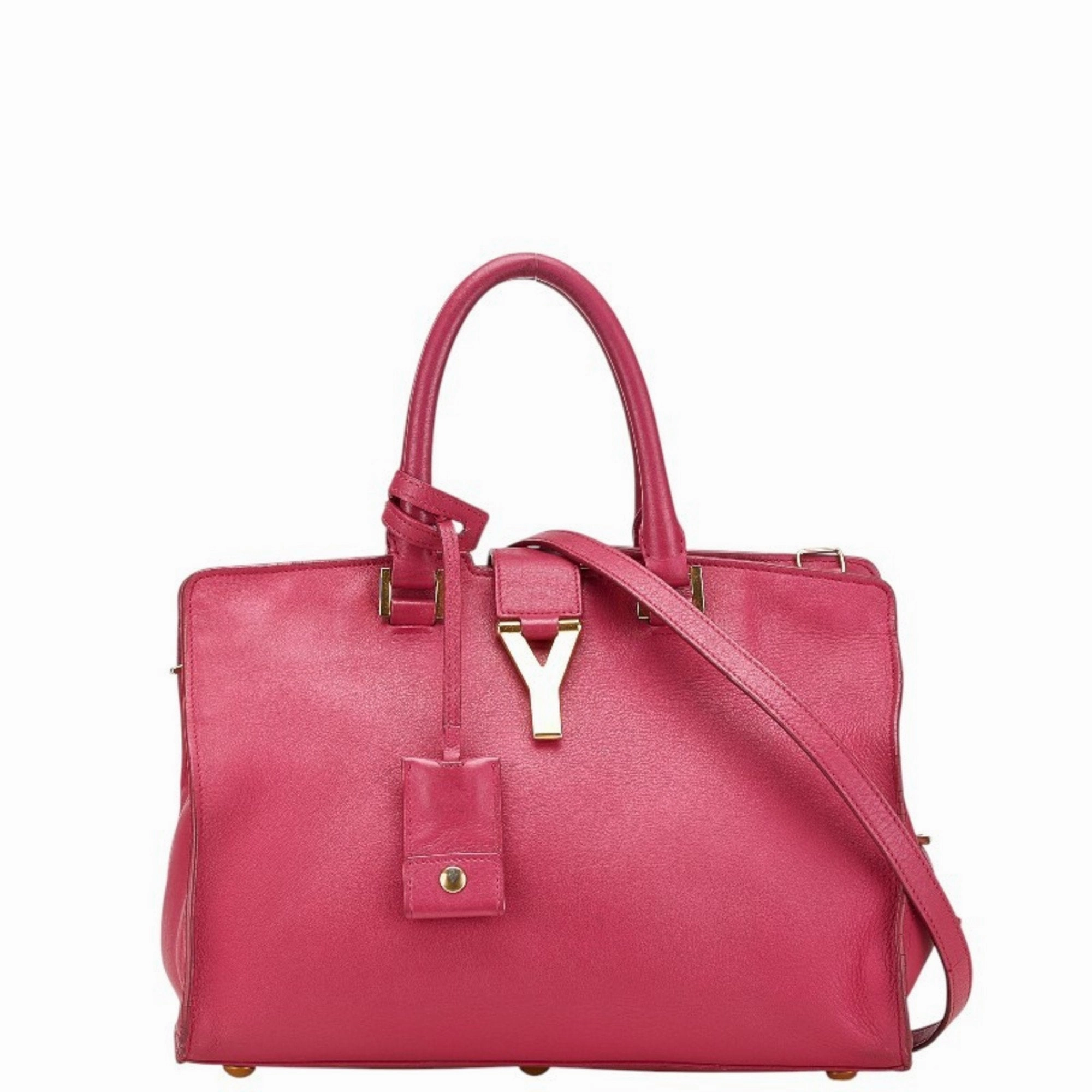 Saint Laurent Leather Handbag Shoulder Bag (Pre-Owned)