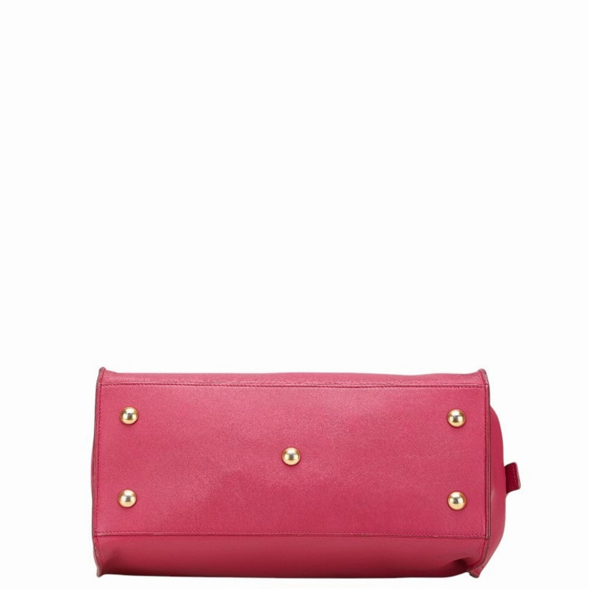 Saint Laurent Leather Handbag Shoulder Bag (Pre-Owned)