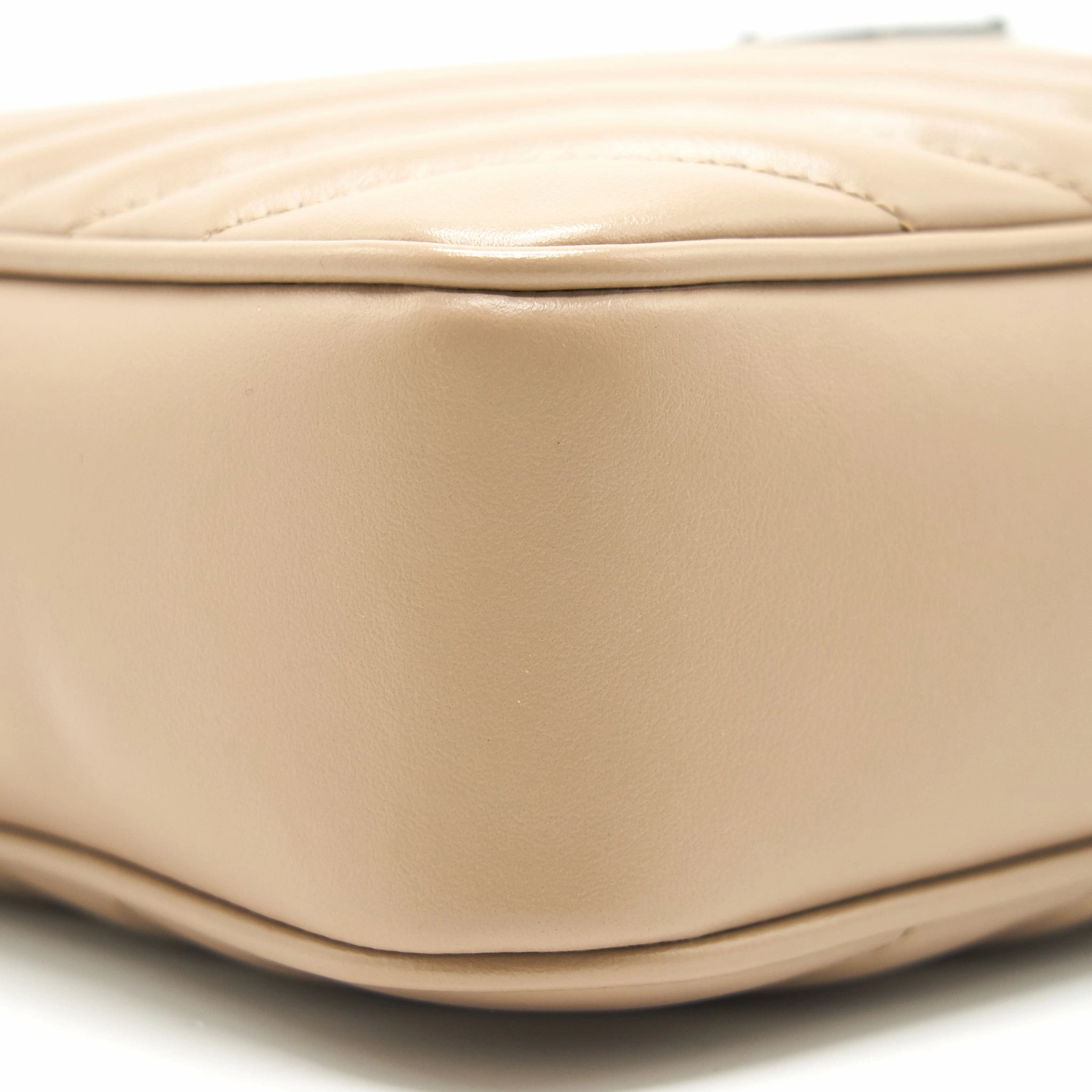 SAINT LAURENT Lou Camera Leather Crossbody Bag Beige
