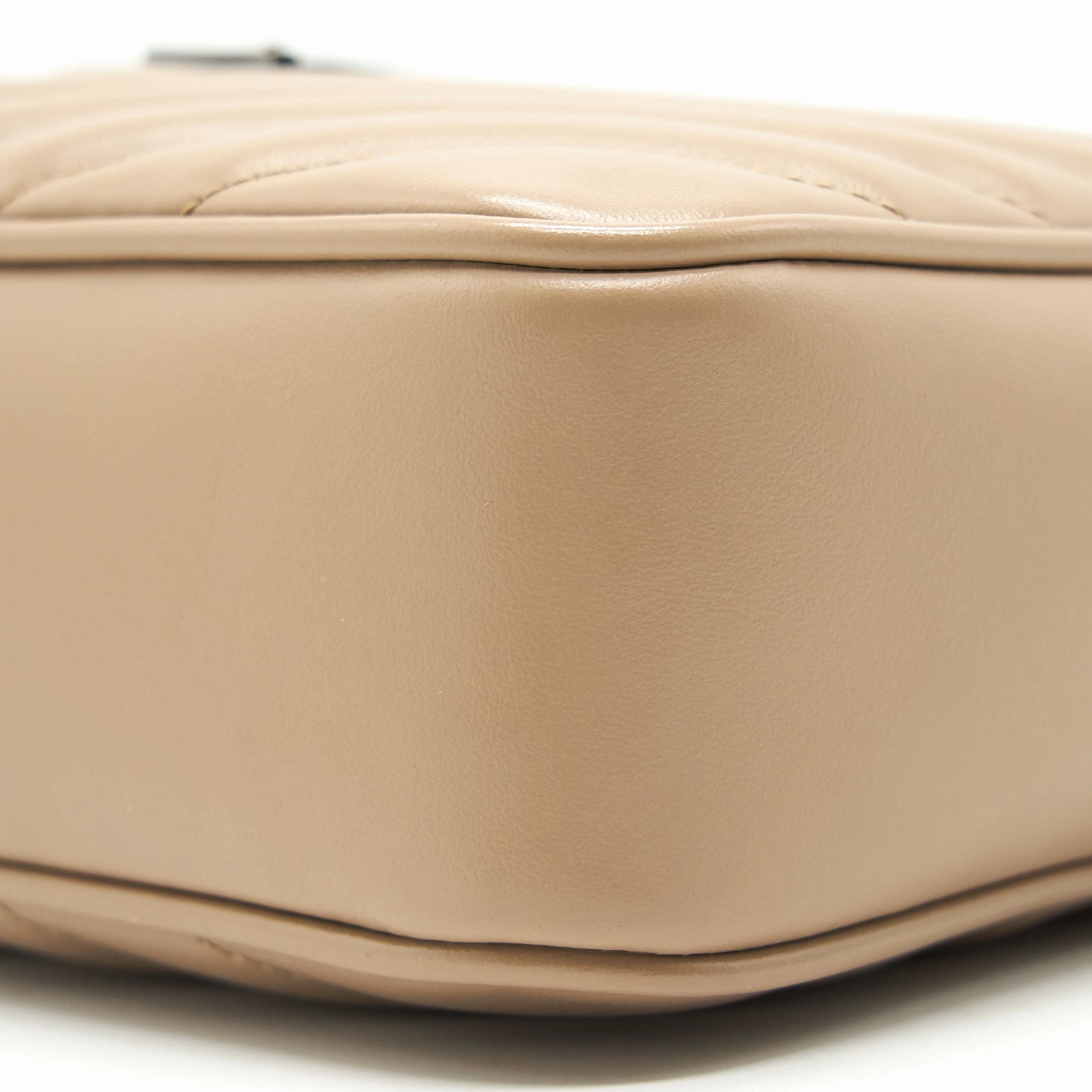 SAINT LAURENT Lou Camera Leather Crossbody Bag Beige