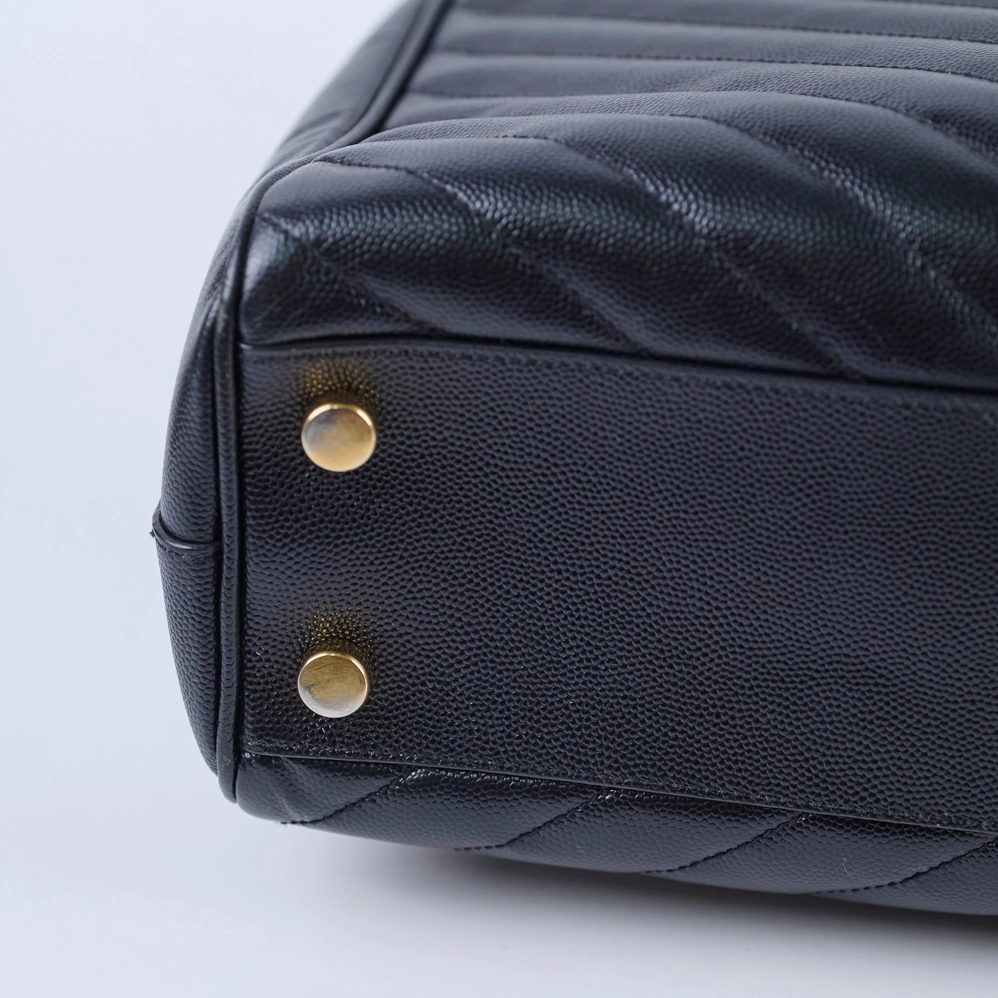 Saint Laurent Matelasse Tote Bag Black