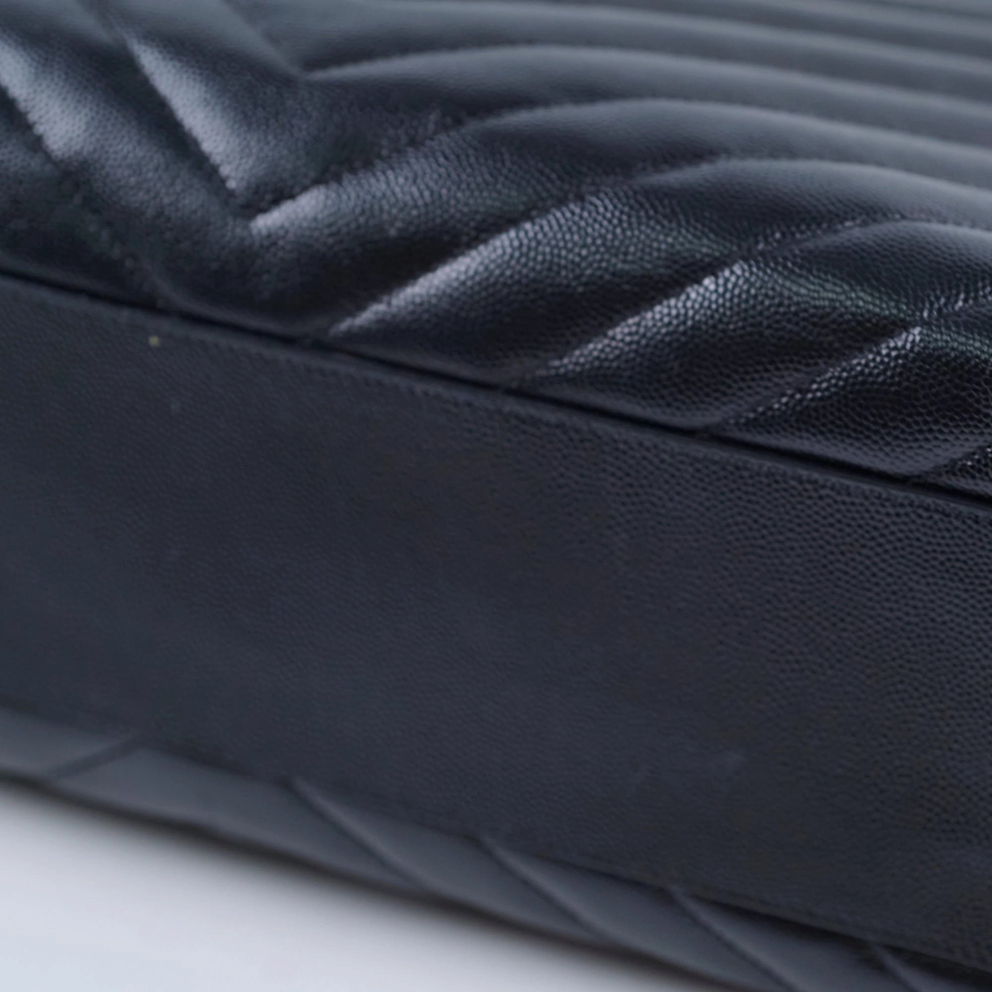 Saint Laurent Matelasse Tote Bag Black