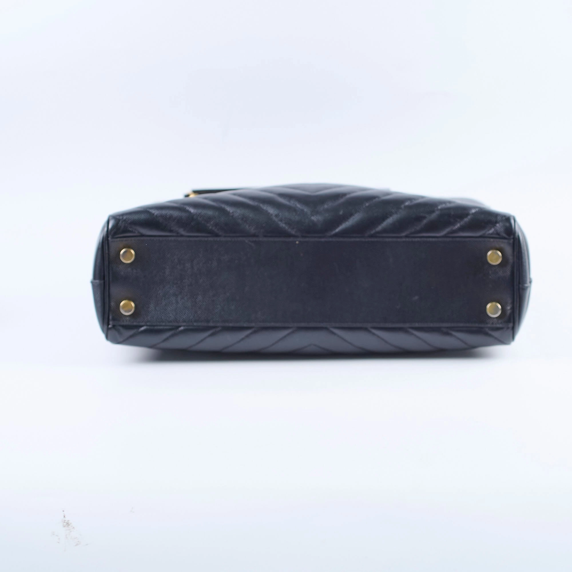 Saint Laurent Matelasse Tote Bag Black
