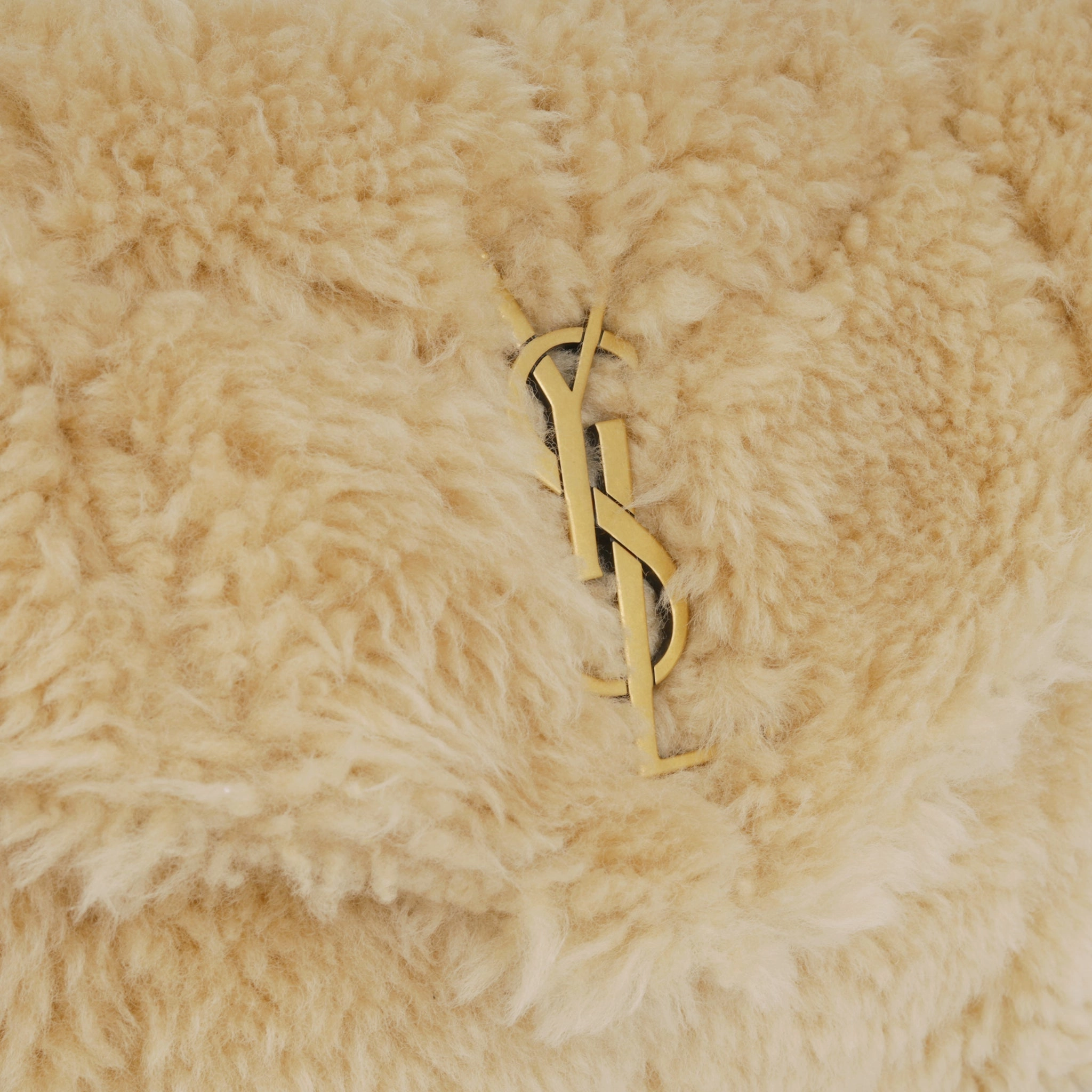 Saint Laurent Medium Lou Puffer - Shearling