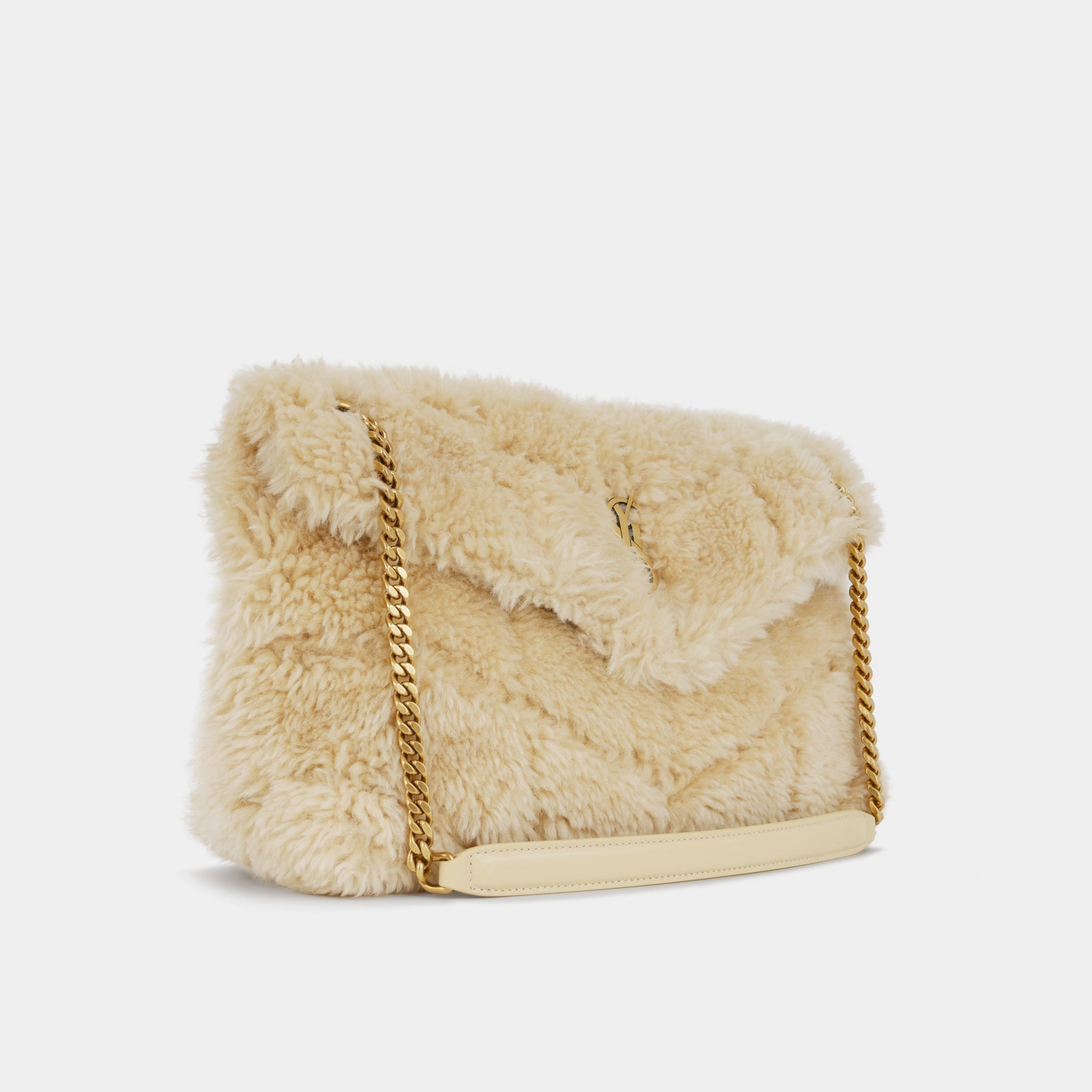 Saint Laurent Medium Lou Puffer - Shearling