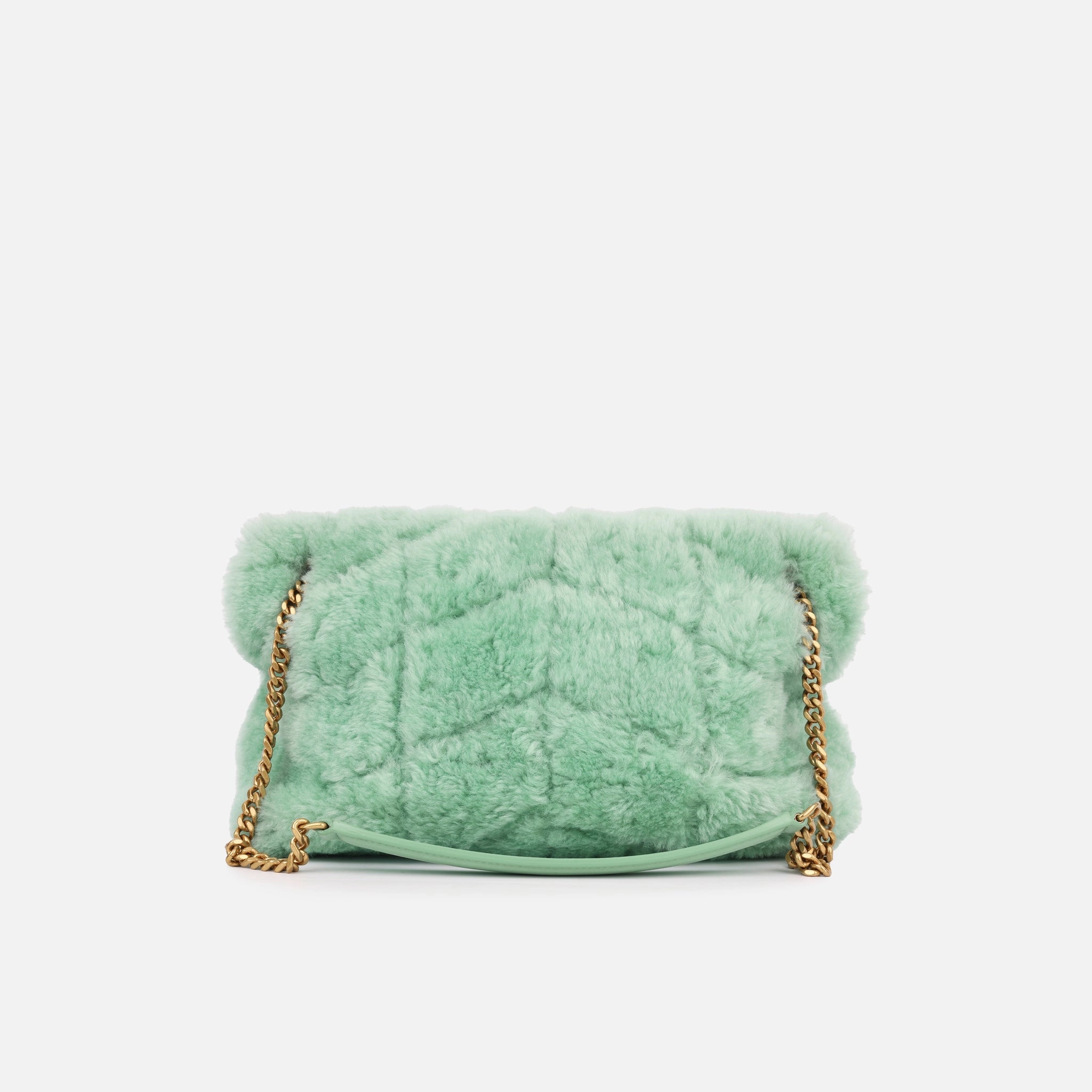 Saint Laurent Medium Lou Puffer - Shearling
