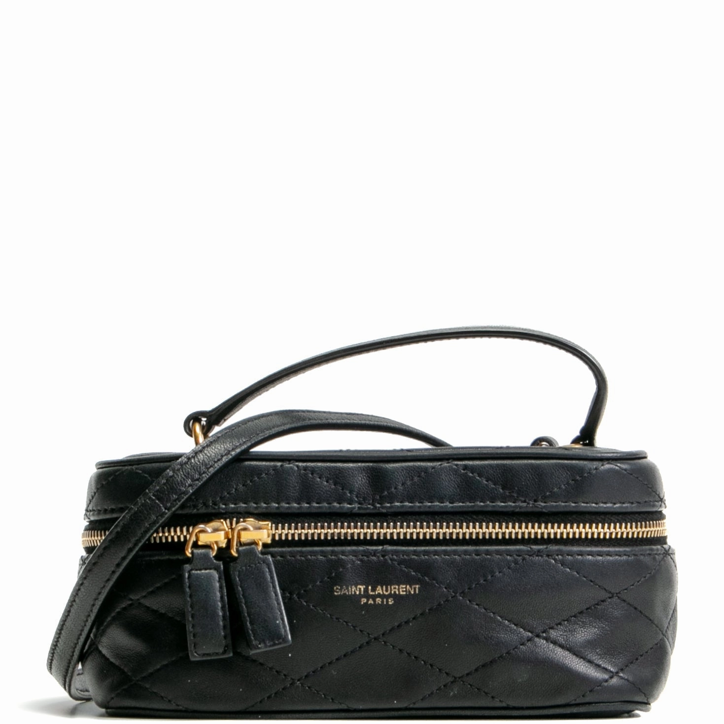 SAINT LAURENT Mini Vanity Crossbody - Black