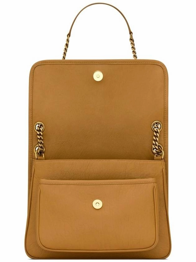 Saint Laurent Nikki Medium Chain Shoulder Bag Brown
