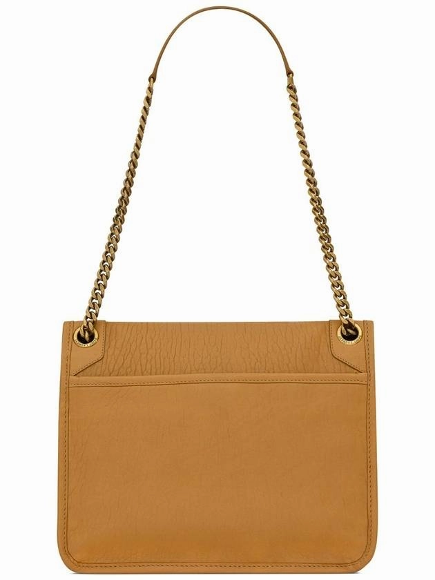 Saint Laurent Nikki Medium Chain Shoulder Bag Brown