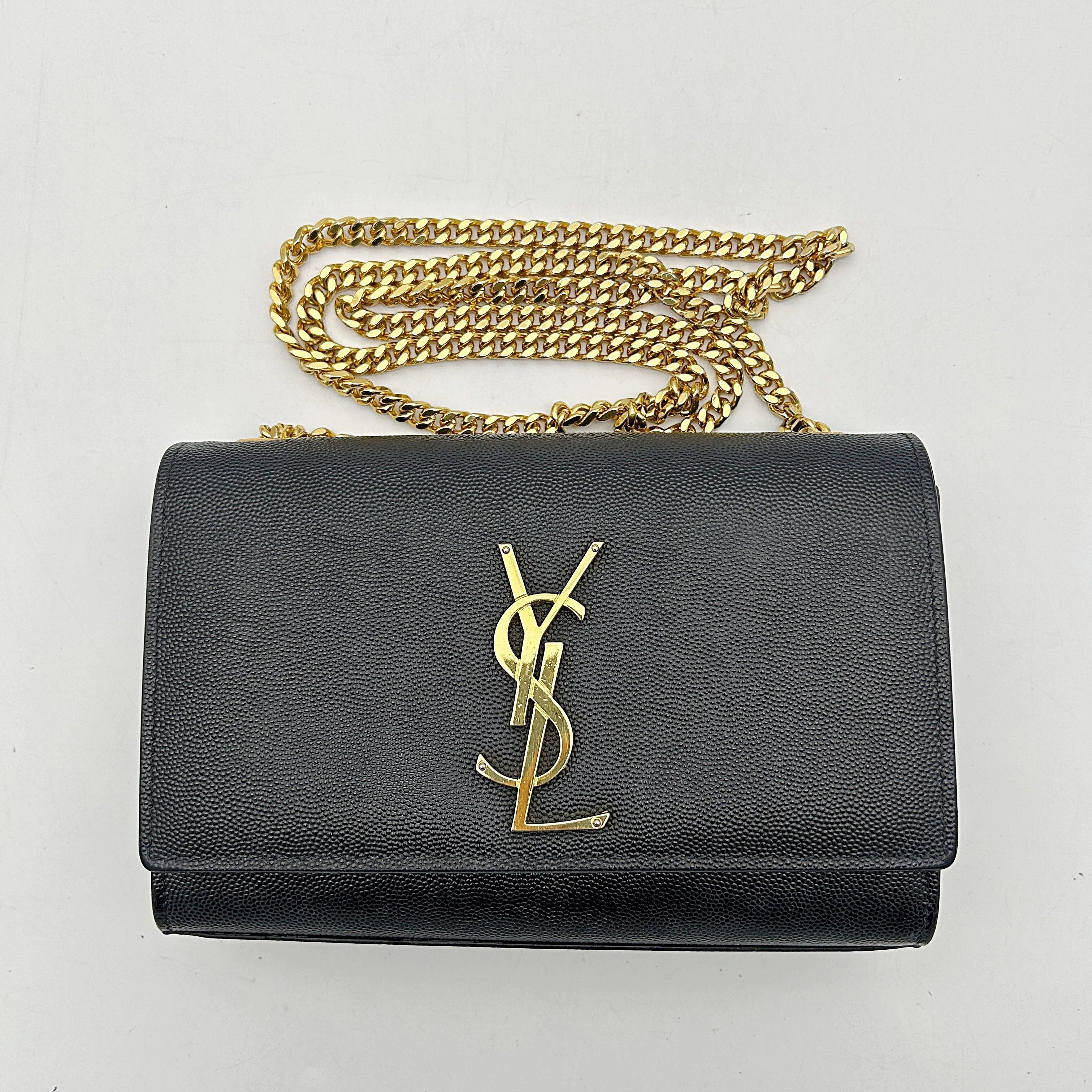 Saint Laurent Small Classic Monogram Kate Bag - Black Crossbody Bags, Handbags LA30109