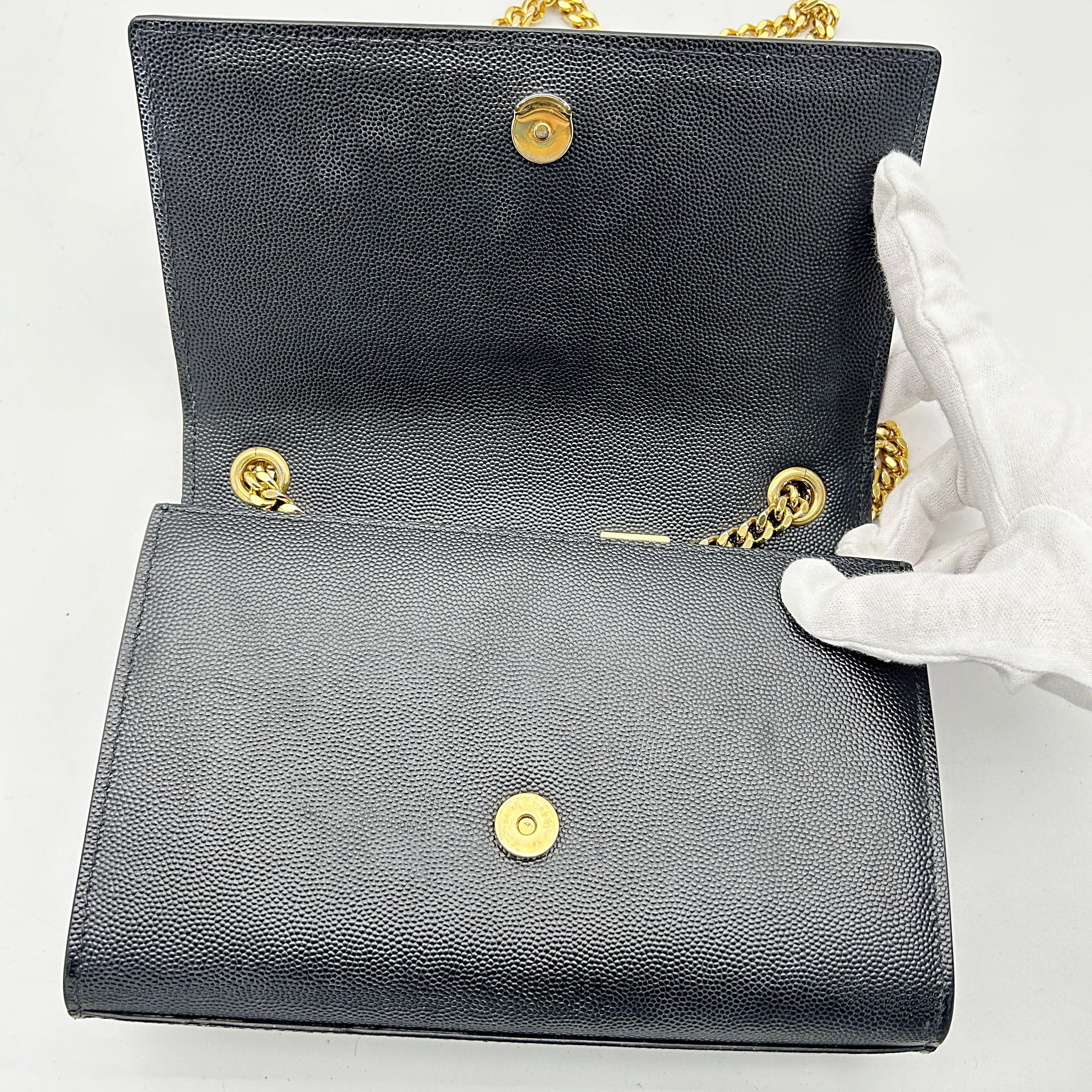 Saint Laurent Small Classic Monogram Kate Bag - Black Crossbody Bags, Handbags LA30109