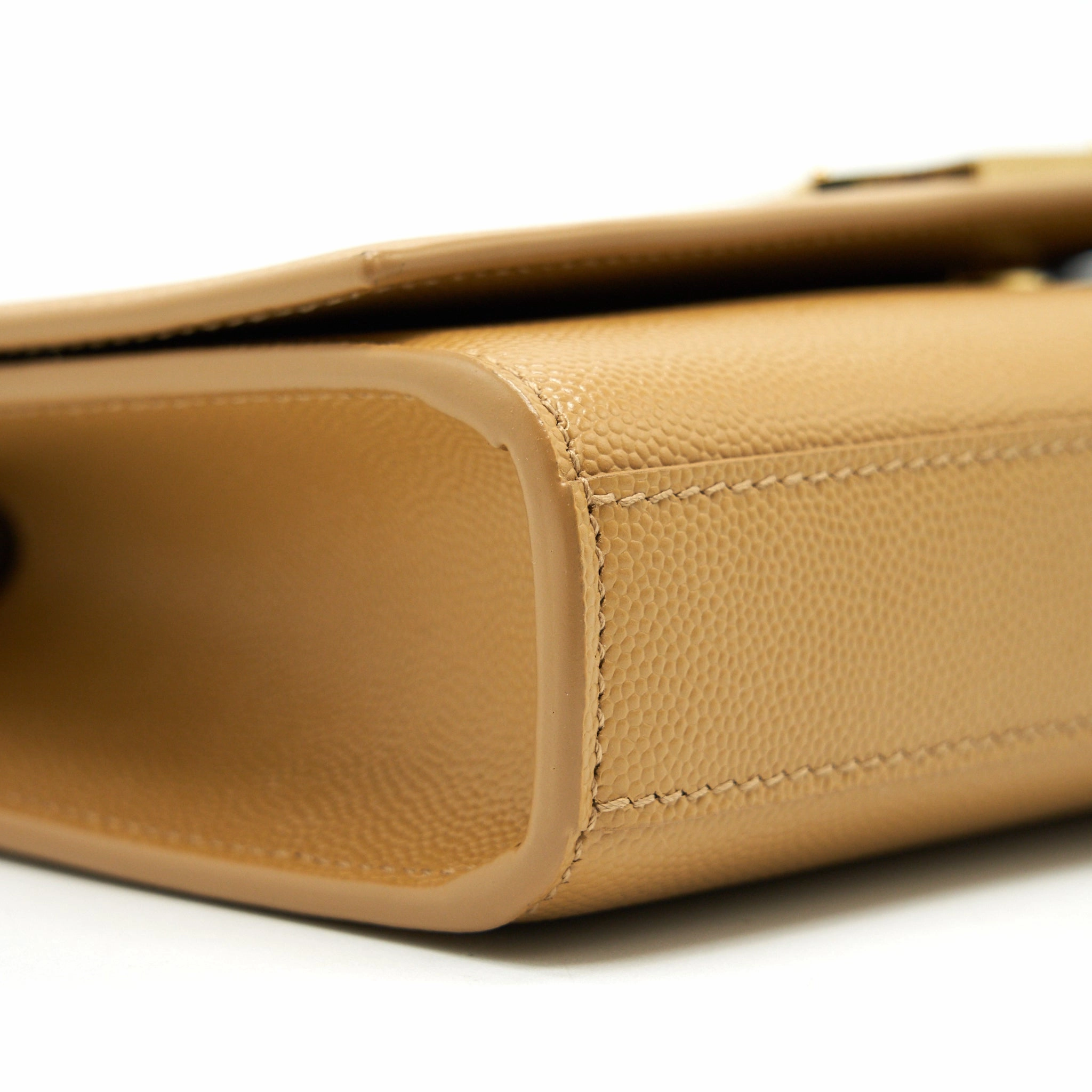 Saint Laurent Small kate Crossbody Bag Beige GHW