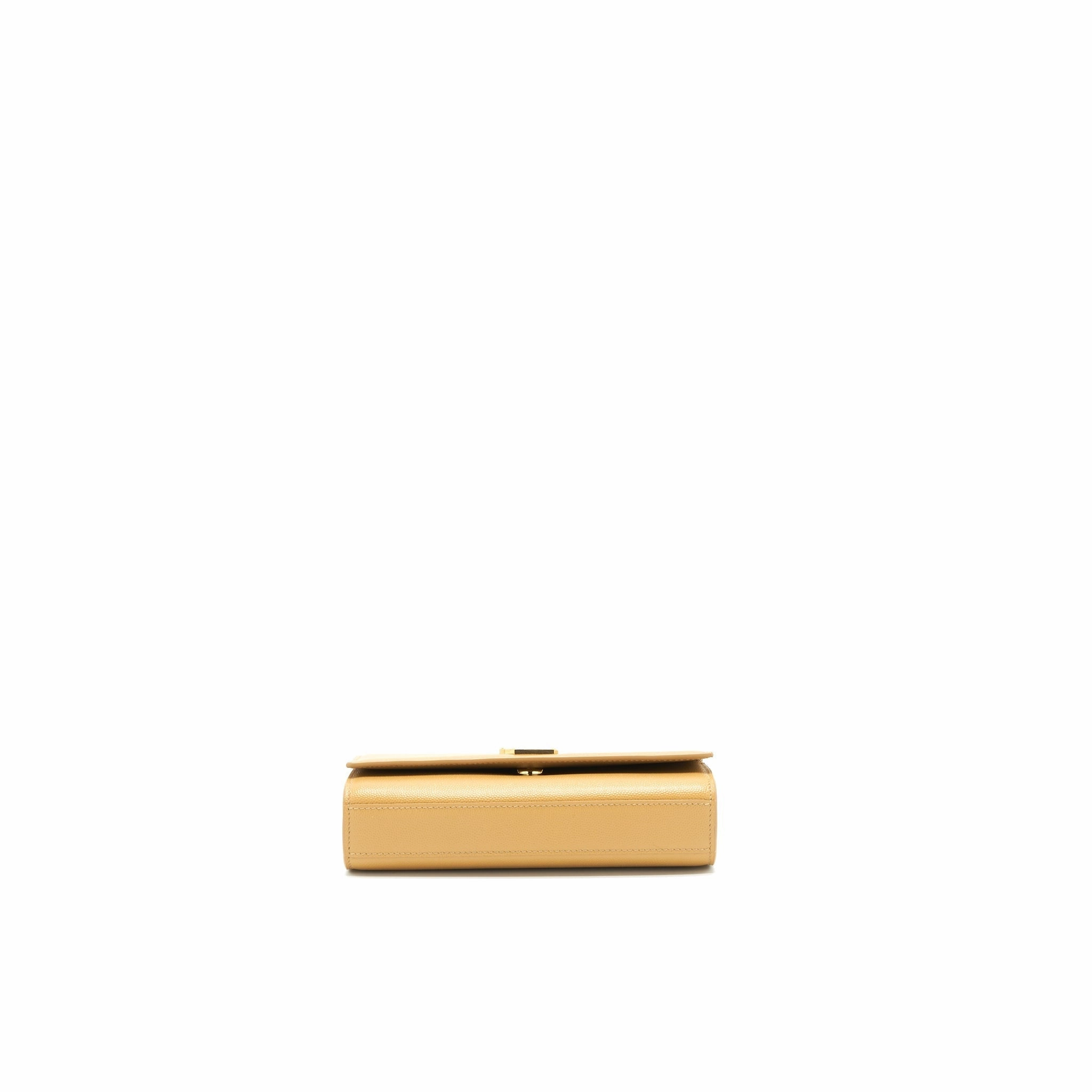 Saint Laurent Small kate Crossbody Bag Beige GHW