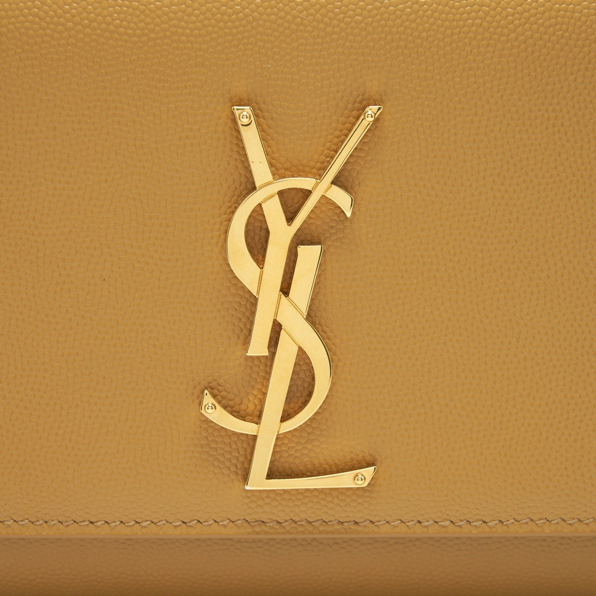 Saint Laurent Small kate Crossbody Bag Beige GHW