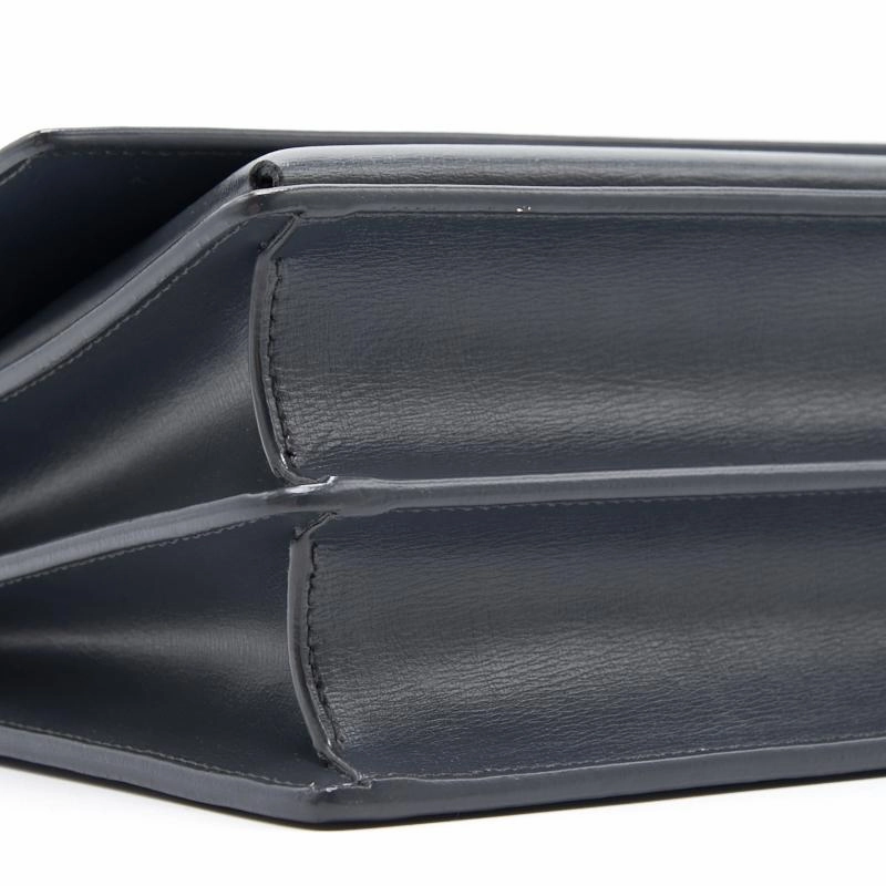 Saint Laurent Sunset Medium Chain Shoulder Bag in Dark Smog Color GHW