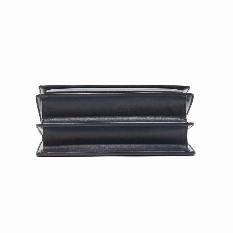Saint Laurent Sunset Medium Chain Shoulder Bag in Dark Smog Color GHW