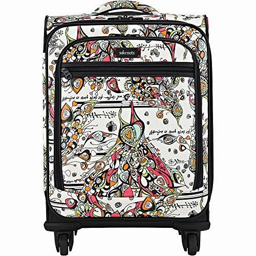 Sakroots Artist Circle Rolling Carry On (Navy Floral Spirit)