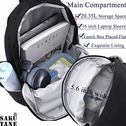 SAKUTANE Backpack 21L Waterproof Bag 15.6 inch Laptop School Bookbag bagpacks