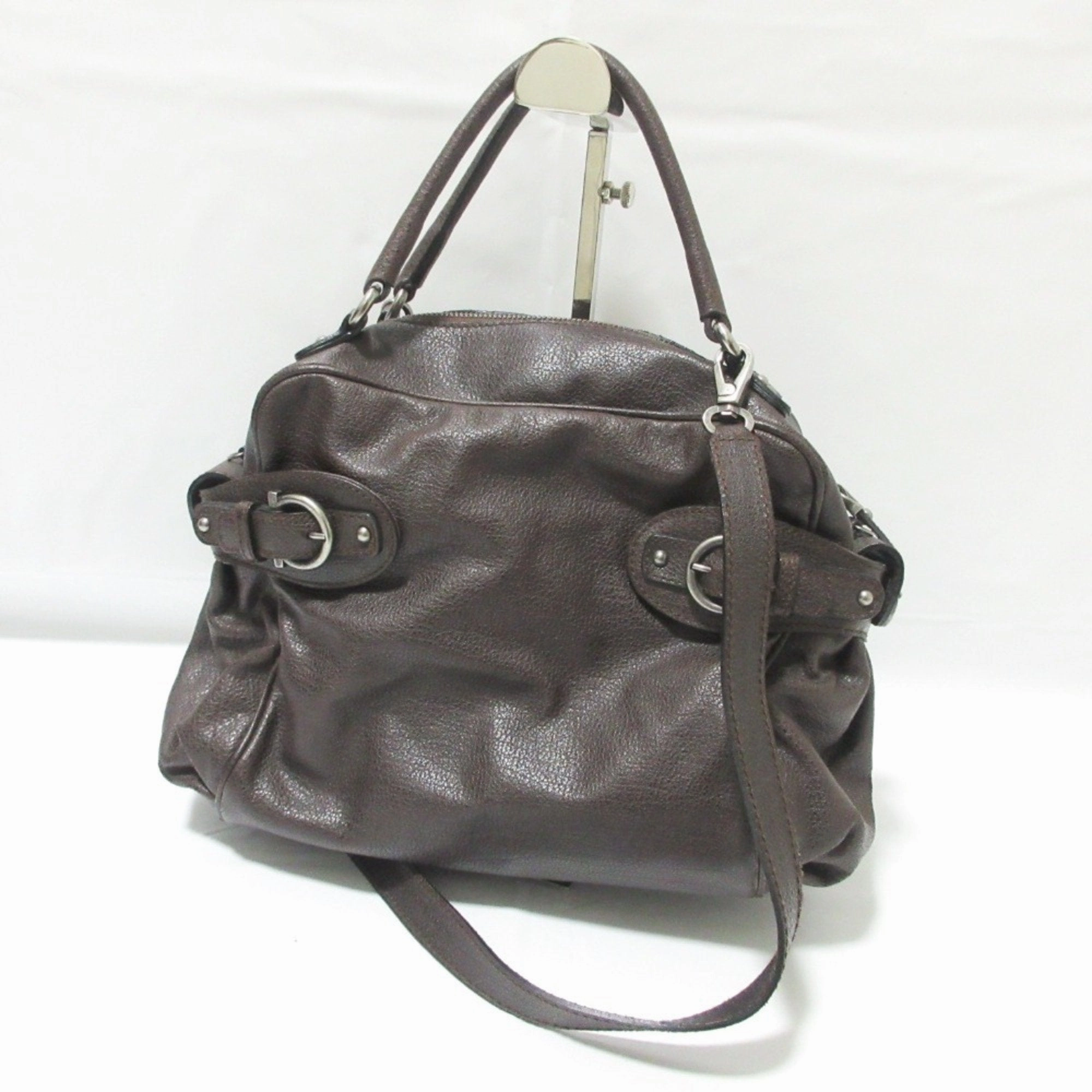 Salvatore Ferragamo Boston Bag Handbag Shoulder Bag (Pre-Owned)