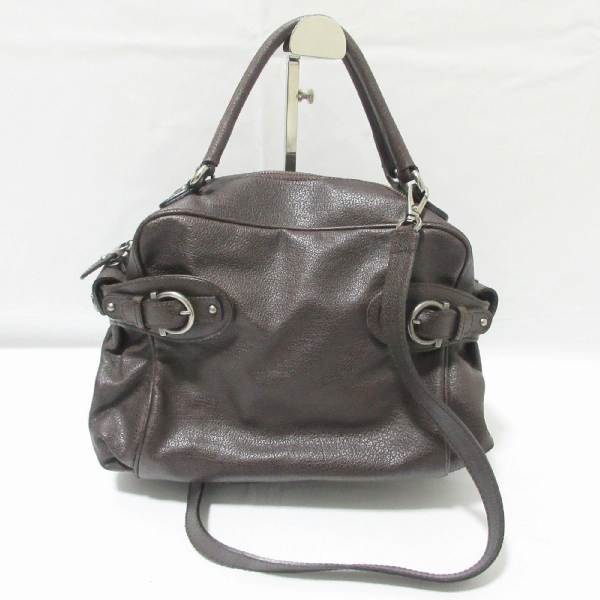 Salvatore Ferragamo Boston Bag Handbag Shoulder Bag (Pre-Owned)