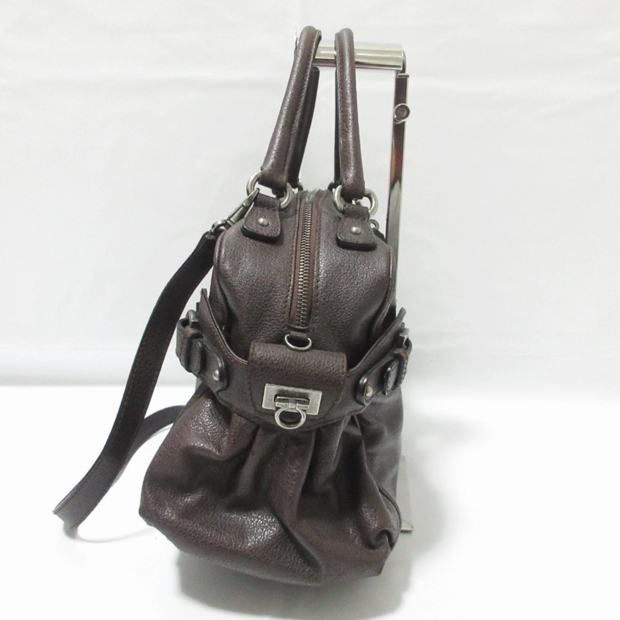 Salvatore Ferragamo Boston Bag Handbag Shoulder Bag (Pre-Owned)