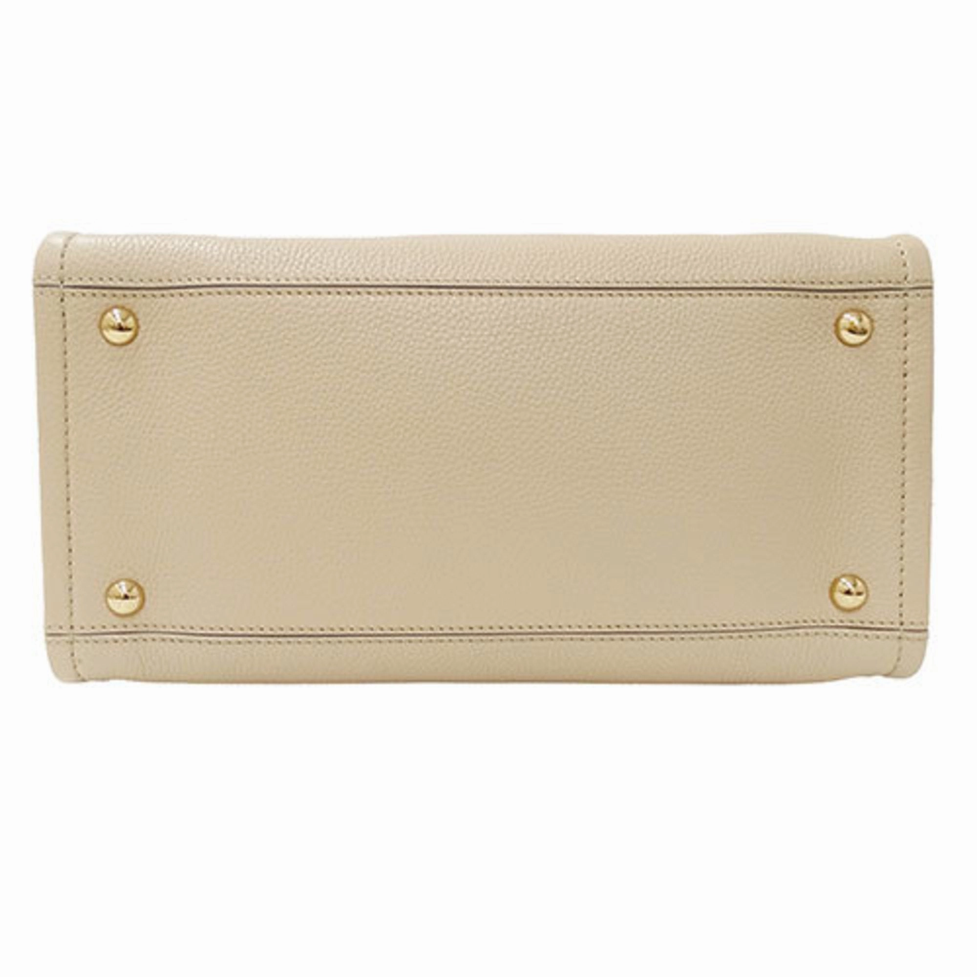 Salvatore Ferragamo Gancini  Leather Handbag Shoulder Bag (Pre-Owned)
