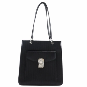 Salvatore Ferragamo Gancini Leather Shoulder Bag (Pre-Owned)