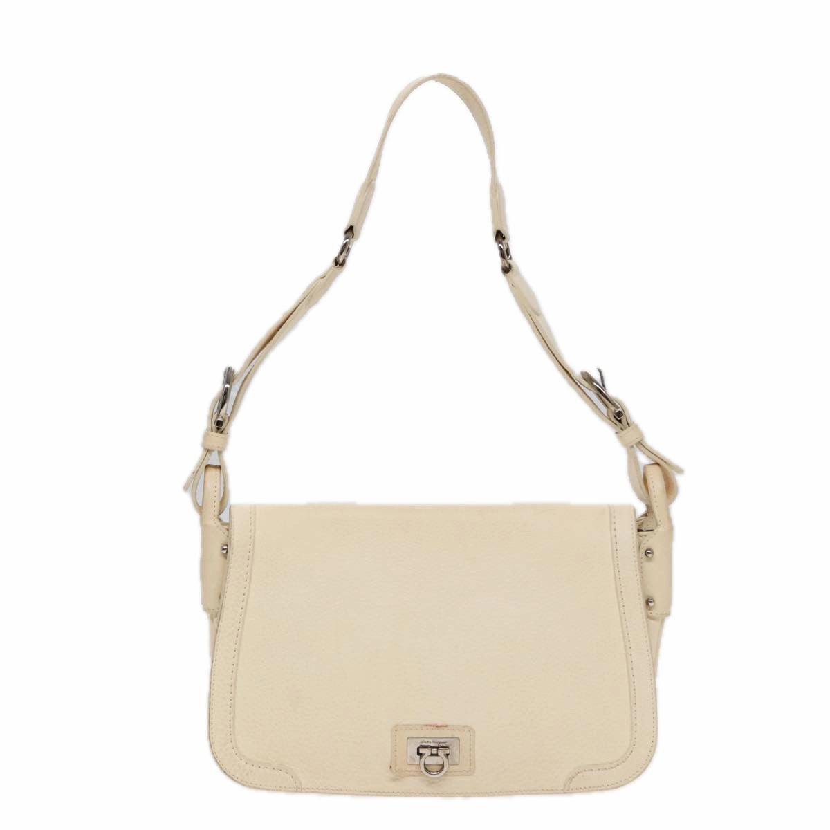 Salvatore Ferragamo Gancini  Leather Shoulder Bag (Pre-Owned)