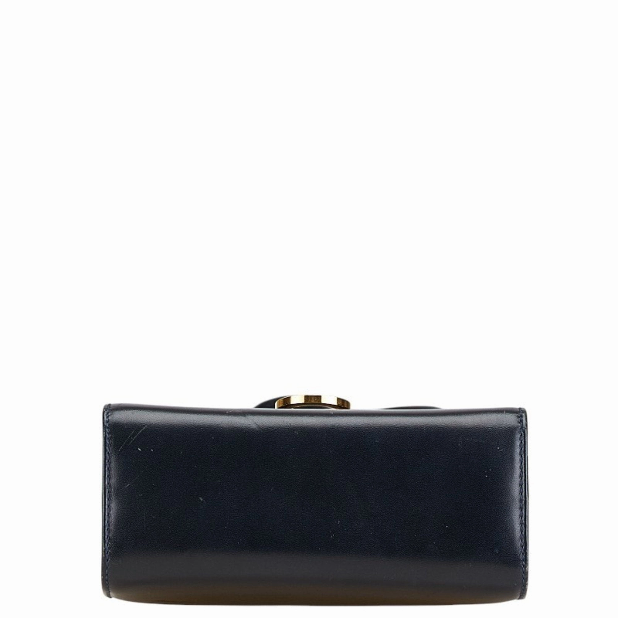 Salvatore Ferragamo Gancini Leather Shoulder Bag (Pre-Owned)