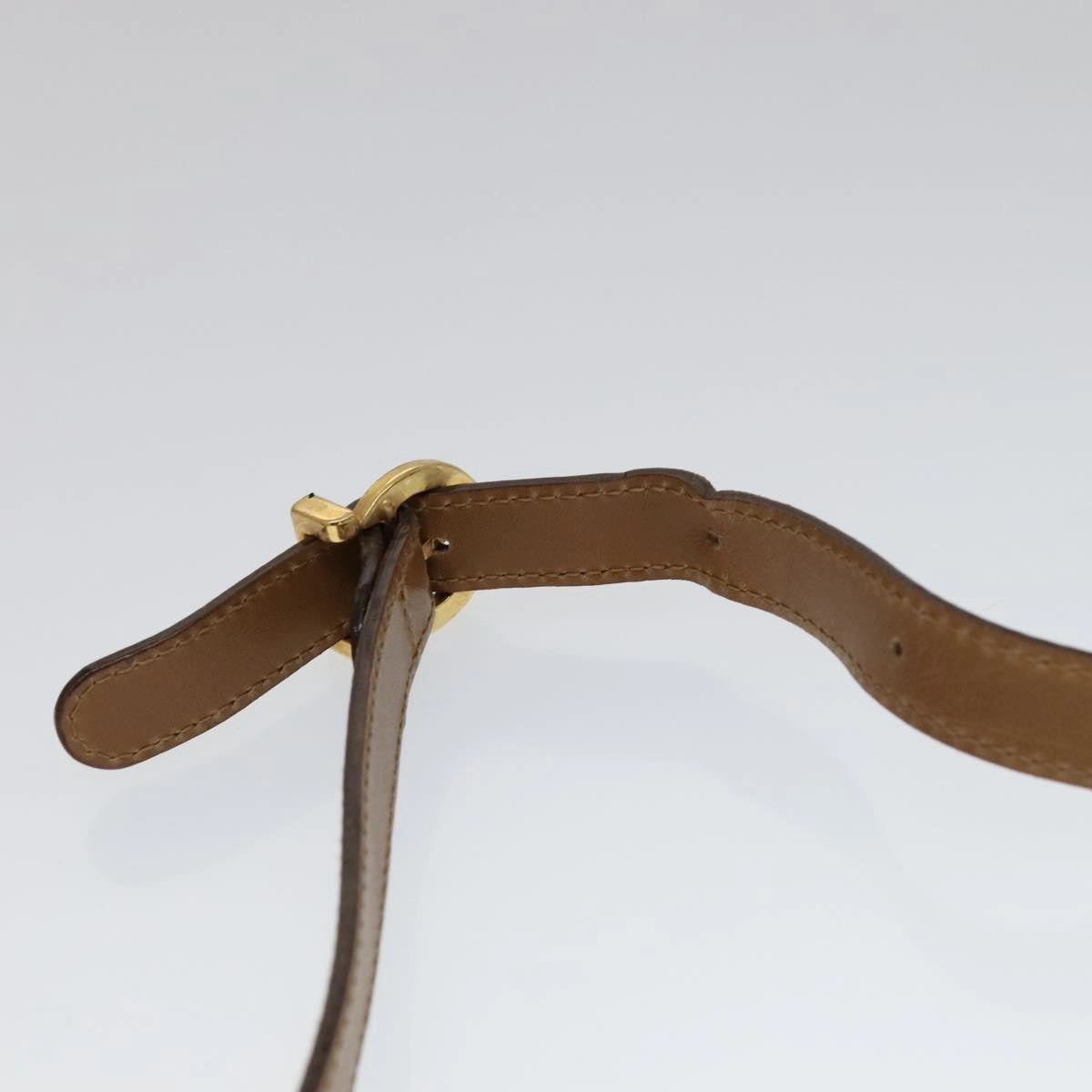 Salvatore Ferragamo Gancini Leather Shoulder Bag (Pre-Owned)