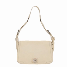 Salvatore Ferragamo Gancini  Leather Shoulder Bag (Pre-Owned)
