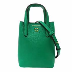 Salvatore Ferragamo Leather Handbag Shoulder Bag (Pre-Owned)
