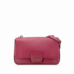 Salvatore Ferragamo pink Color Leather Shoulder Bag (Pre-Owned)