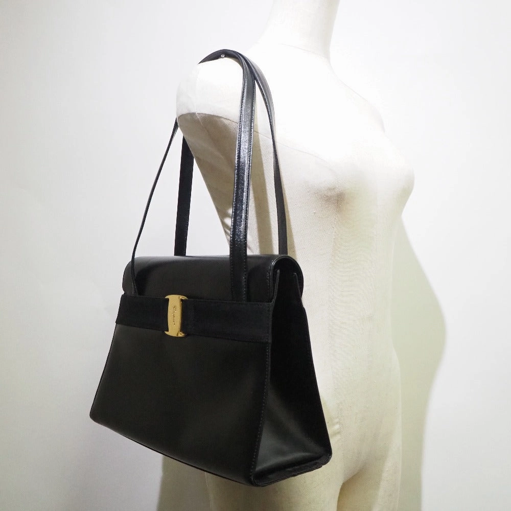 Salvatore Ferragamo Vala  Pony-Style Calfskin Shoulder Bag (Pre-Owned)