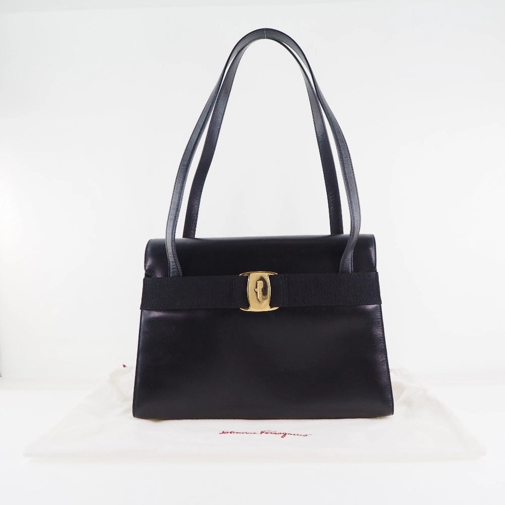 Salvatore Ferragamo Vala  Pony-Style Calfskin Shoulder Bag (Pre-Owned)