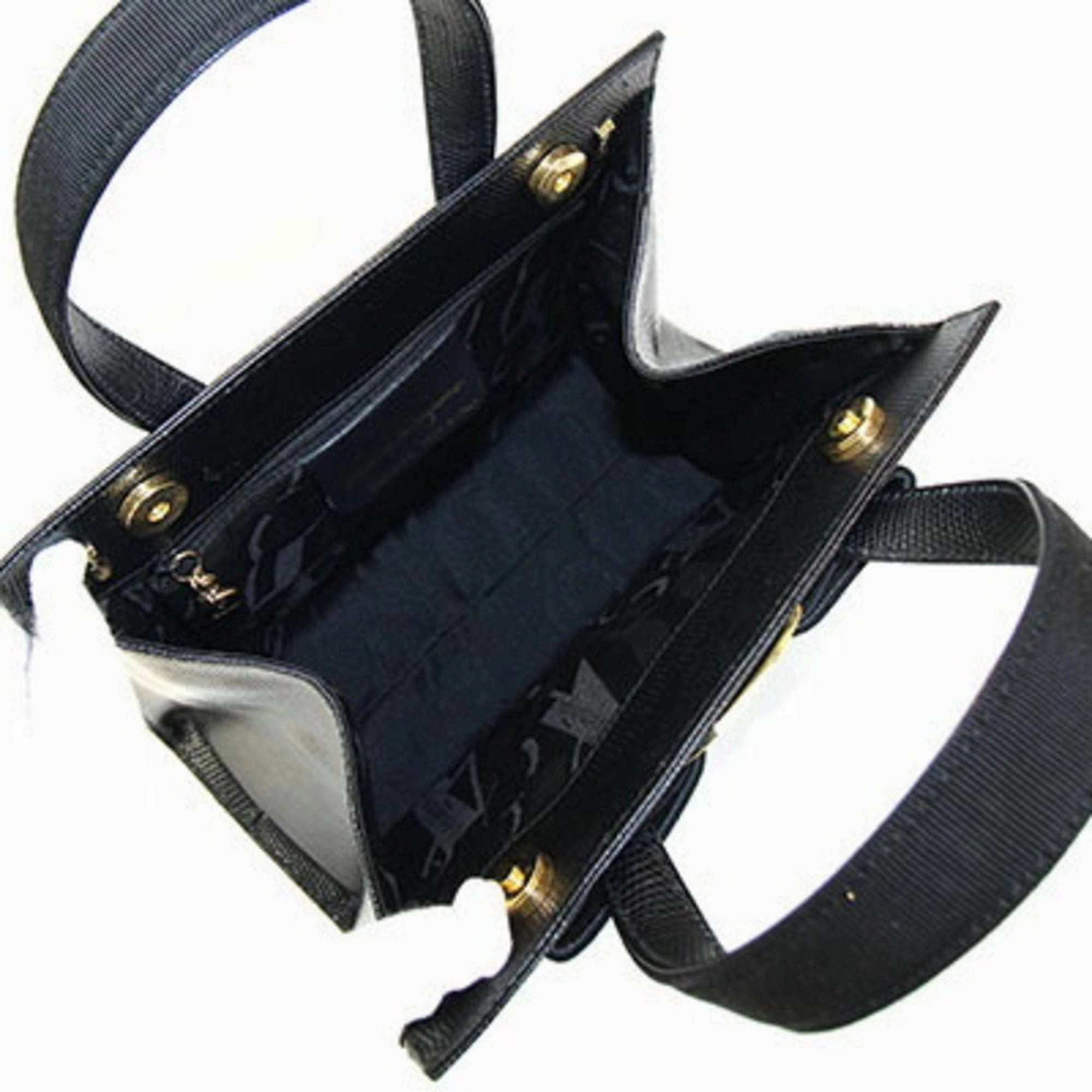 Salvatore Ferragamo Vara Leather Handbag Shoulder Bag (Pre-Owned)