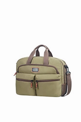 SAMSONITE Rockwell - Laptop Bailhandle 15.6" Briefcase, 42 cm, 18.5 liters, Green (Olive)