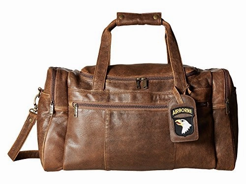Scully Unisex Squadron Duffel W/ 81 Aero Squadron Luggage Tag Antique Brown One Size