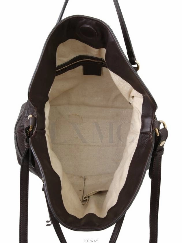 Seama Leather Cognac Brown 353120 Tote Shoulder Bag