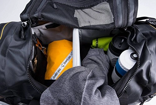 Showers Pass Refuge Waterproof Duffel Bag, One Size, Black/Lime