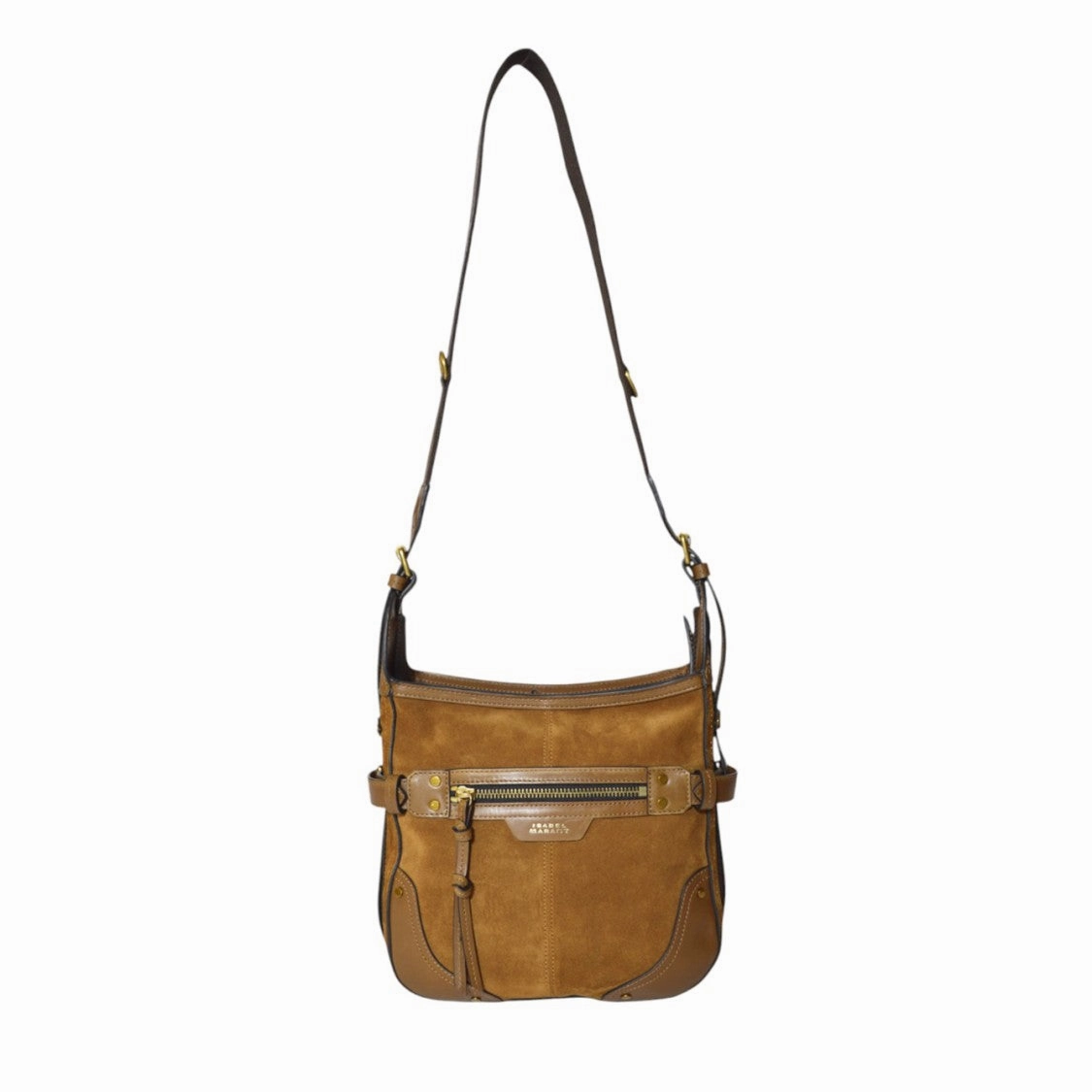 Sierra Hobo Bag In Cognac Suede