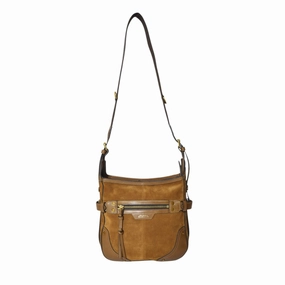 Sierra Hobo Bag In Cognac Suede