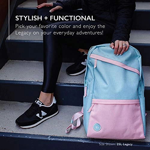 Simple Modern Legacy Backpack with Laptop Compartment Sleeve for Men Women Work School College, Seaside, 25 Liter
