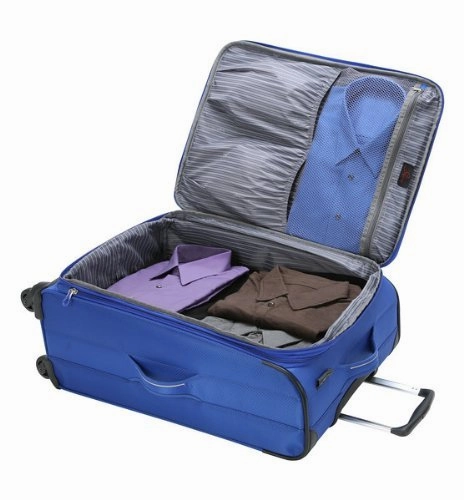 Skyway Mirage Superlight | 3-Piece Set | 24" and 28" Expandable Spinners, Travel Pillow (Maritime Blue)