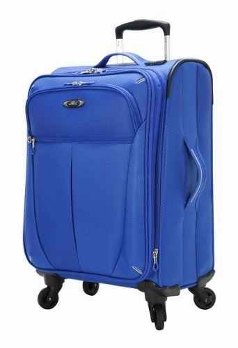 Skyway Mirage Superlight | 3-Piece Set | 24" and 28" Expandable Spinners, Travel Pillow (Maritime Blue)
