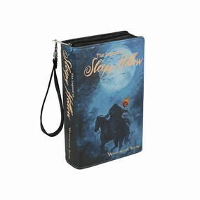 Sleepy Hollow Book Clutch With Strap, Gothic Fashion For Classic Horror Fans