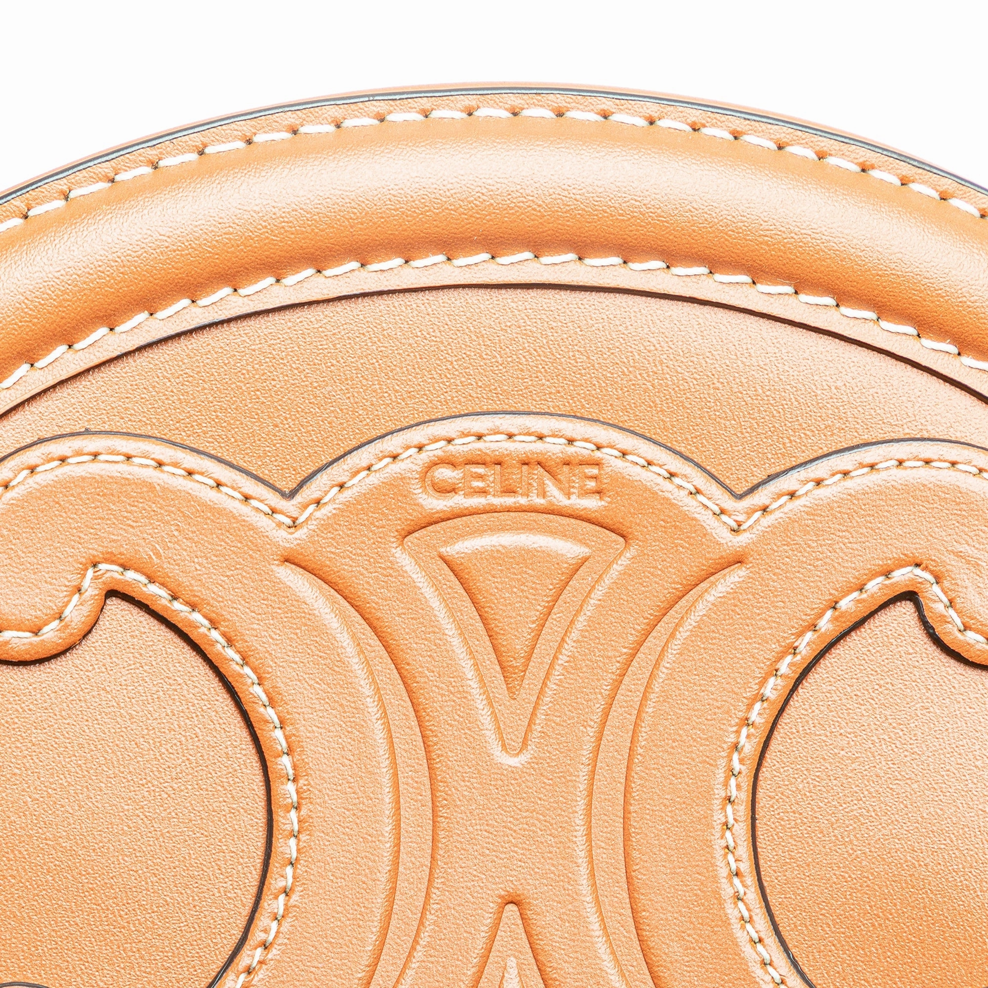 Small Calfskin Cuir Triomphe Oval Crossbody